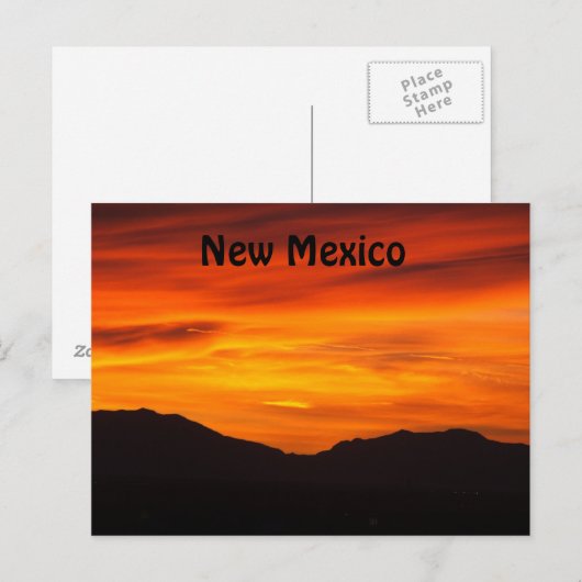 Neue mexico Postkarte (Vorne/Hinten)