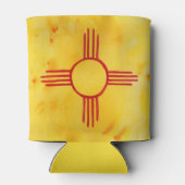 NEUE MEXICO-Staatsflagge Wasserfarbe Dosenkühler (Rückseite)