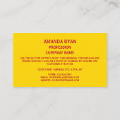 Neue mexikanische Flagge, Flagge New Mexico Visitenkarte (Rückseite)