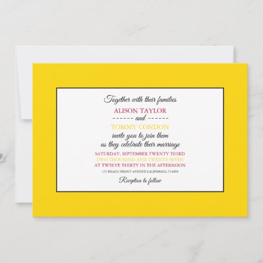 Neue mexikanische Flagge, Flagge New Mexico Weddin Einladung (Vorderseite)