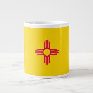 Neue mexikanische Flagge Jumbo-Tasse