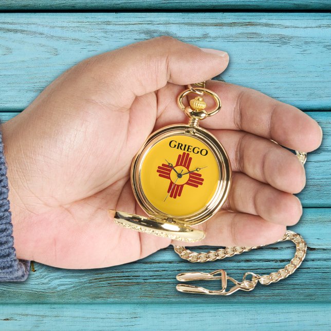 Neue mexikanische Flagge mit Zia-Symbol Armbanduhr (Von Creator hochgeladen)