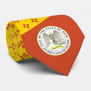 Neue mexikanische Flagge & Siegel, Flagge New Mexi Krawatte