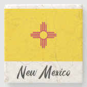 Neue mexikanische Staatsflagge - Untersetzer Stone (Vorderseite)
