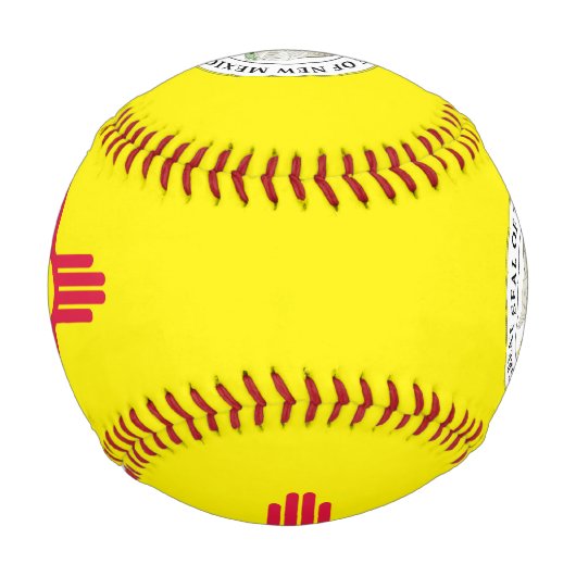 Neue Mexiko-Flagge Baseball (Vorderseite)