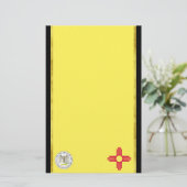 Neue Mexiko-Flagge Briefpapier (Stehend Vorderseite)