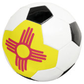 Neue Mexiko-Flagge Fußball (Dreiviertel)