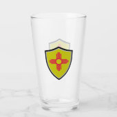 Neue Mexiko-Flagge Glas (Rückseite)