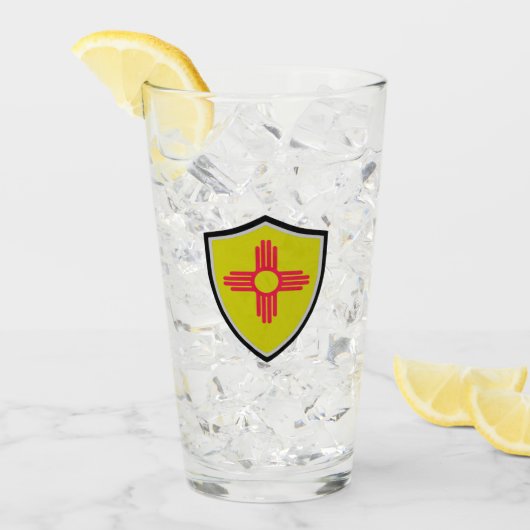 Neue Mexiko-Flagge Glas (Vorderseite Ice)