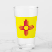 Neue Mexiko-Flagge Glas (Vorderseite)