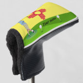 Neue Mexiko-Flagge Golf Headcover (3/4 Vorderseite)