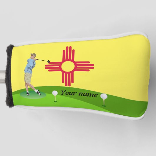 Neue Mexiko-Flagge Golf Headcover (Vorderseite)