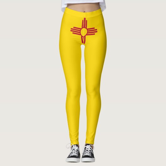 Neue Mexiko-Flagge Leggings (Vorderseite)
