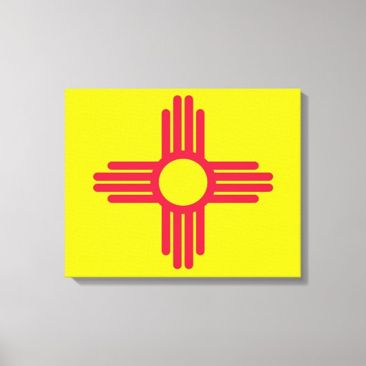 Neue Mexiko-Flagge Leinwanddruck (Vorderseite)