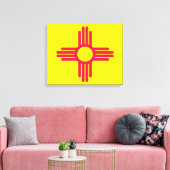 Neue Mexiko-Flagge Leinwanddruck (Insitu (Wohnzimmer))