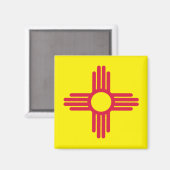 Neue Mexiko-Flagge Magnet (Vorderseite/Rückseite)