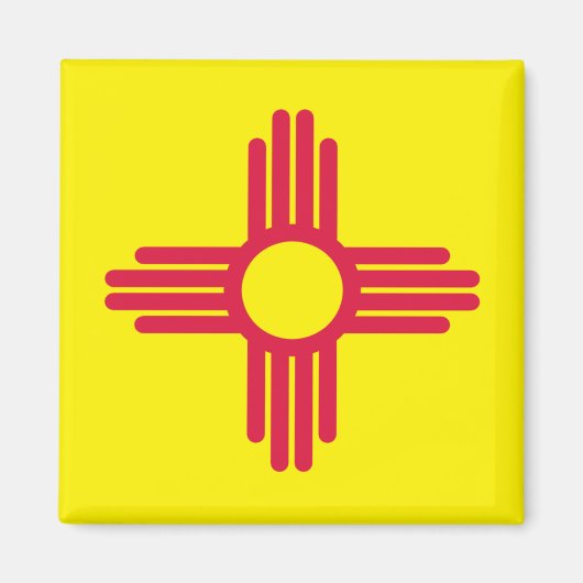 Neue Mexiko-Flagge Magnet (Vorne)