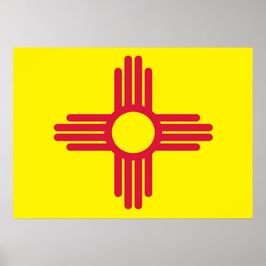 Neue Mexiko-Flagge Poster (Vorne)