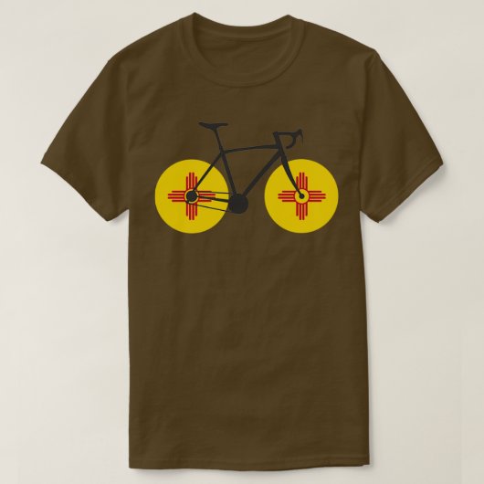 Neue Mexiko-Flagge Radfahren T-Shirt (Design vorne)
