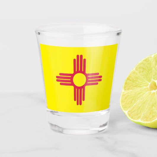 Neue Mexiko-Flagge Schnapsglas (Vorderseite)