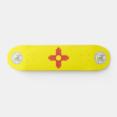 Neue Mexiko-Flagge Skateboard (Horizontal)