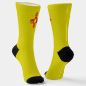 Neue Mexiko-Flagge Socken (Gewinkelt)