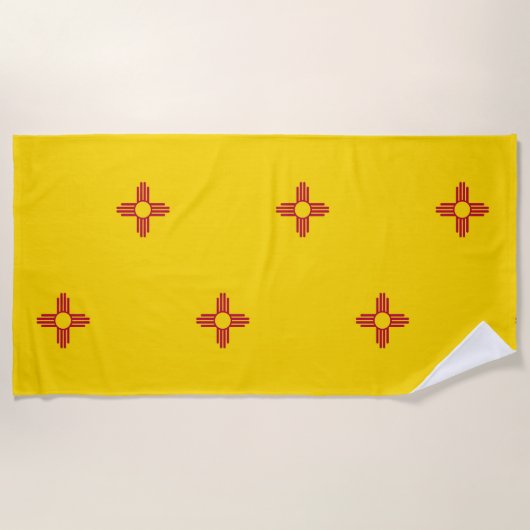 Neue Mexiko-Flagge Strandtuch (Vorderseite)