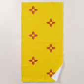 Neue Mexiko-Flagge Strandtuch (Vorderseite)