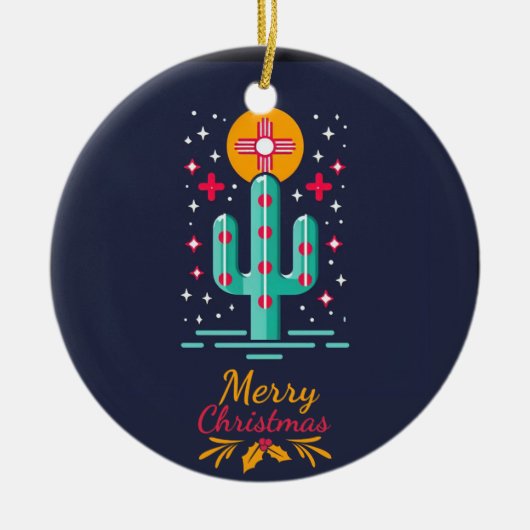 🔴 neue MEXIKO-INSPIRIERTE FLAG-KERAMIK Keramik Ornament (Vorne)