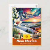 Neue Mexiko Wundern der Landschaft Postkarte (Vorne/Hinten)