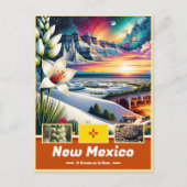Neue Mexiko Wundern der Landschaft Postkarte (Vorderseite)