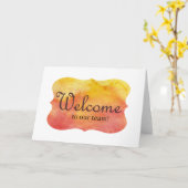 Neue Mietserie - Sonnenschein - Welcome Card Karte (Gelbe Blume)