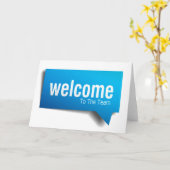 Neue Mietserie - Willkommen im Team - Blase Karte (Gelbe Blume)