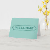 Neue Mietserie - Willkommen - Onboard Card Karte (Gelbe Blume)