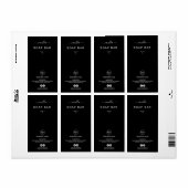 Neue Minimalistische Black Soap Bar Product Labels (Vorne)