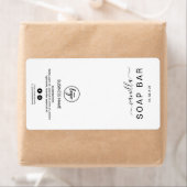 Neue Minimalistische weiße Seifenmarken (Insitu)