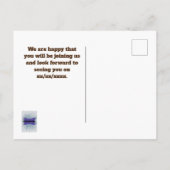 Neue Mitarbeiter farbenfrohe Swirl Tile Business W Postkarte (Rückseite)