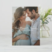 Neue Mitbewohner | Foto Schwangerschaft Ankündigung (Stehend Vorderseite)