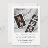 Neue Mitbewohner | Foto Schwangerschaft Ankündigung (Rückseite)