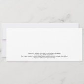 Neue Mitzvah-, Bar- oder Fledermauskarte oder Absc Ankündigung (Rückseite)