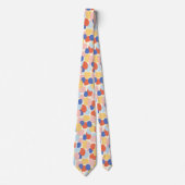 Neue moderne Ball Abstrakt Neck Tie Krawatte (Vorderseite)