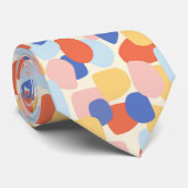 Neue moderne Ball Abstrakt Neck Tie Krawatte (Gerollt)