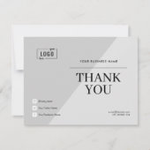 Neue moderne Elegant Dankeschön-Karte Dankeskarte (Vorderseite)