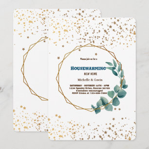 Neue moderne Herbst-Einweihungsparty im Haus Einladung