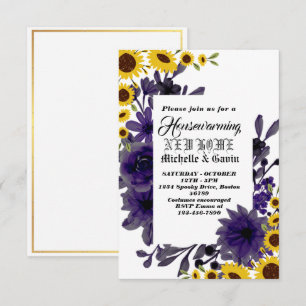 Neue moderne Herbst-Hausparty in Einladung