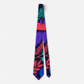 Neue moderne Trendy Leaf Glow Swag Neck Tie Krawatte (Vorderseite)