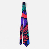 Neue moderne Trendy Leaf Glow Swag Neck Tie Krawatte (Rückseite)