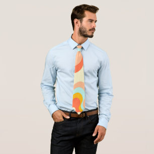 Neue moderne Wavy Peach Swag Neck Tie Krawatte