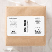 Neue moderne weiße Dropper-Flaschen-Etiketten (Insitu)