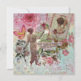 Neue Möglichkeiten flache Grußkarte